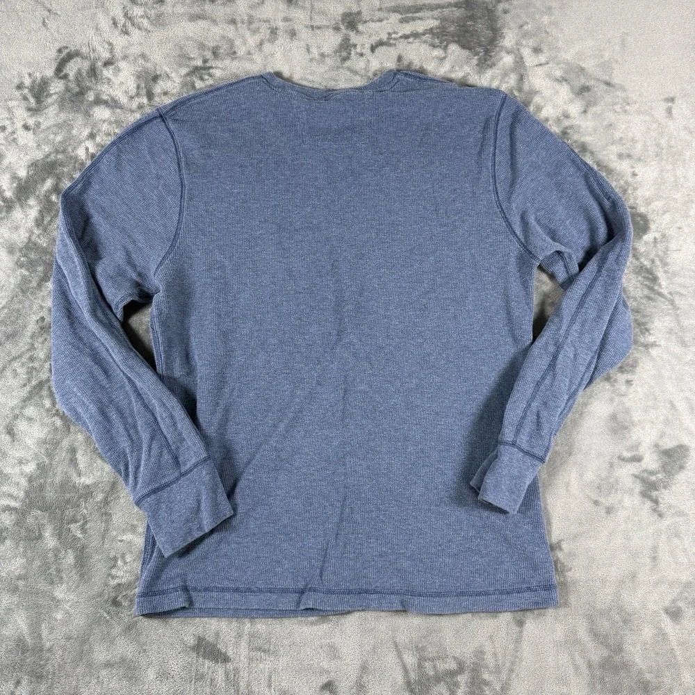 Banana Republic Mens XL Blue Crew Neck‎ Pullover Waffle-Knit Cotton Modal